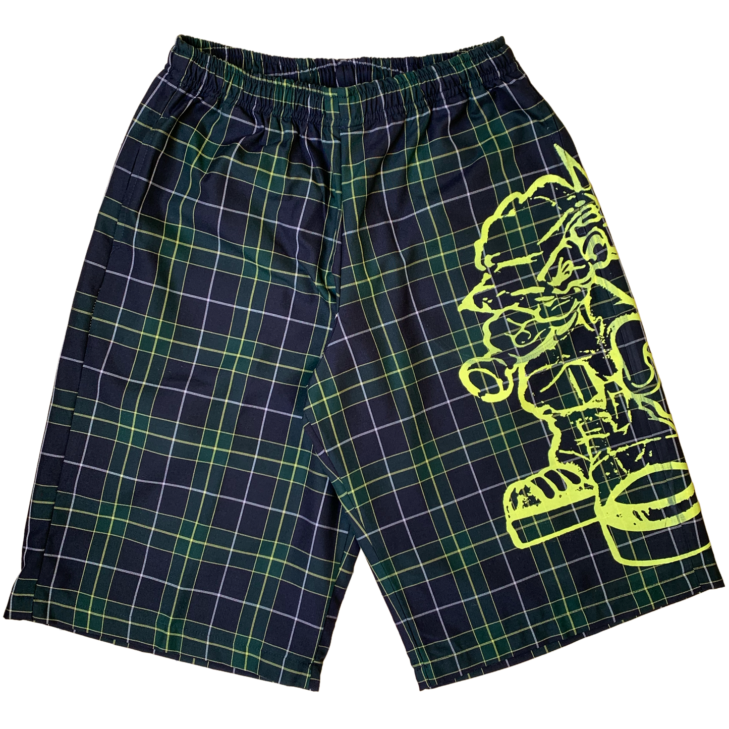 PLAID UNIFORM BERMUDA